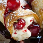 Cherry-Cheesecake-Chimichangas