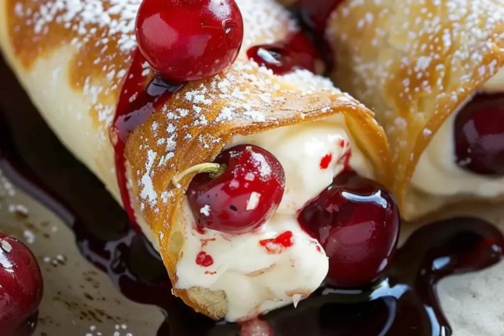 Cherry-Cheesecake-Chimichangas